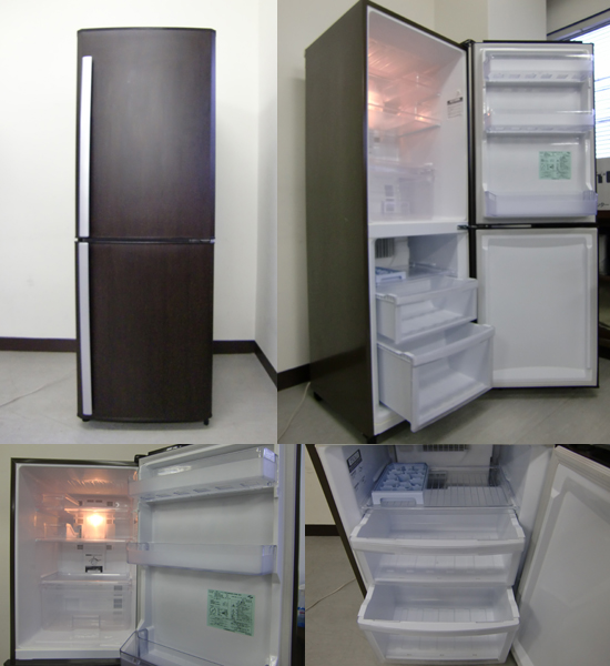 三菱冷凍冷蔵庫 136L 2008年製 状態良好 - キッチン家電